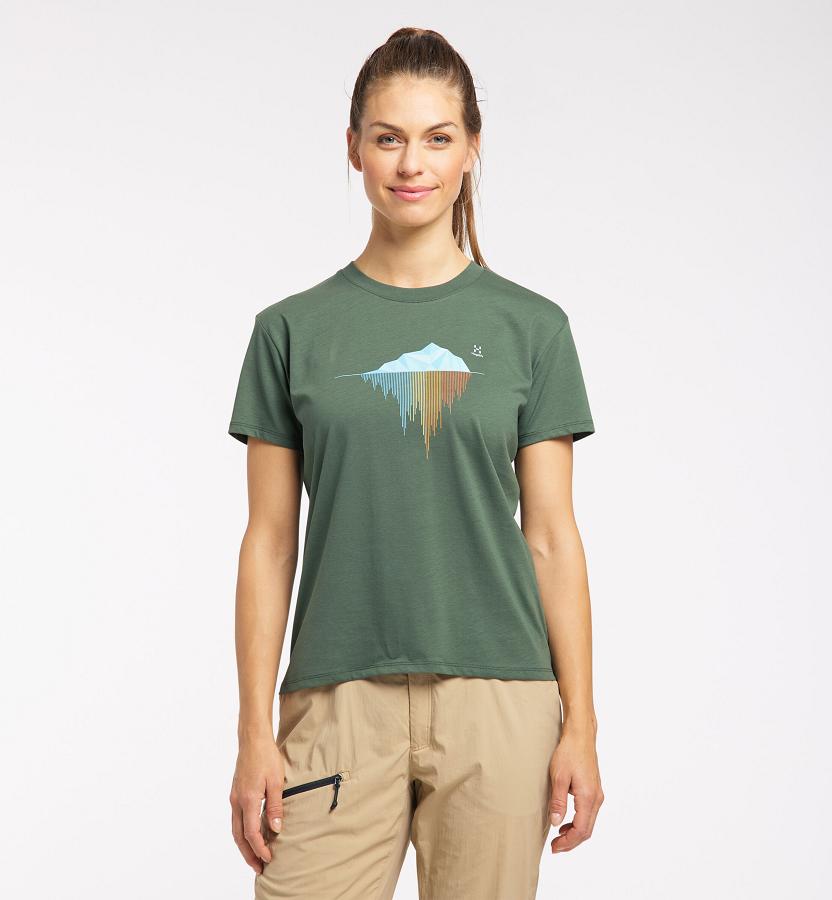 Haglöfs Womens Camp T-Shirt Dark Green New Zealand 96321NODS